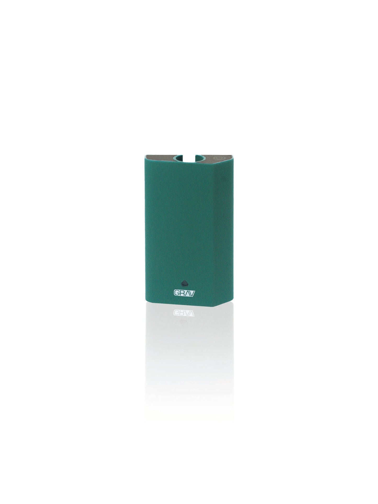GRAV® Gem-in-Eye 510-thread battery in Teal Green, featuring haptic feedback and three smart power modes for custom temperature control.
