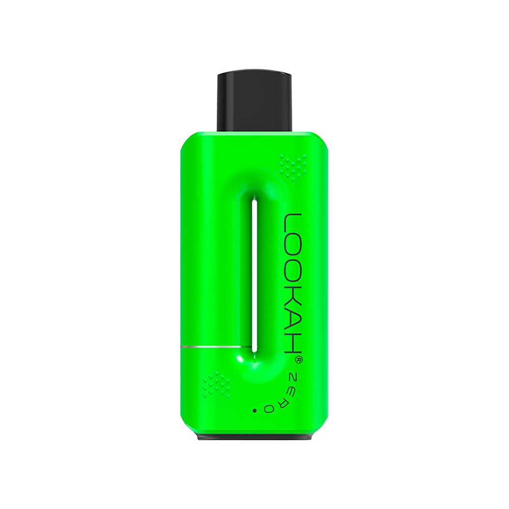 LOOKAH Zero in Neon Green, highlighting the vibrant metallic finish and the discreet USB-C charging port at the base.