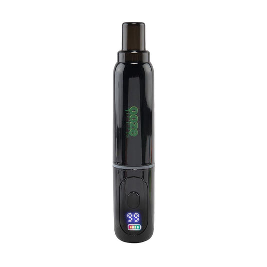 The Ooze Hivo 510 concealer battery in Panther Black, featuring its wide-body "fat pen" silhouette and the integrated digital battery life display.