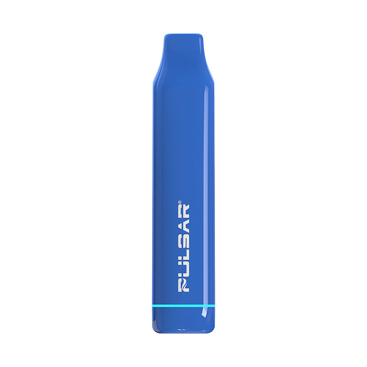 A crisp, front-facing studio shot of the Pulsar 510 DL Lite vape pen in Royal Blue. The device stands vertically, displaying its uniform, vibrant blue matte finish, streamlined design, and comfortable integrated top mouthpiece.