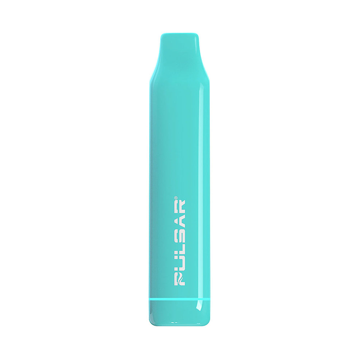 A clean, front-facing studio product shot of the Pulsar 510 DL Lite auto-draw vape pen in Mint Green. The device stands vertically and completely empty, highlighting its refreshing pastel green matte finish, the subtle Pulsar logo, and the clean, button-free bar chassis design.