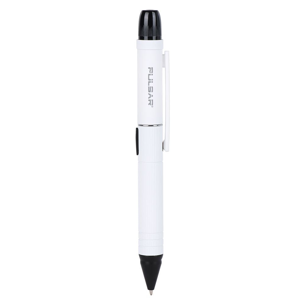 The Pulsar 510 DL Scribe in White, highlighting the clean, minimalist aesthetic of the functional pen body that effectively hides a variable voltage battery.