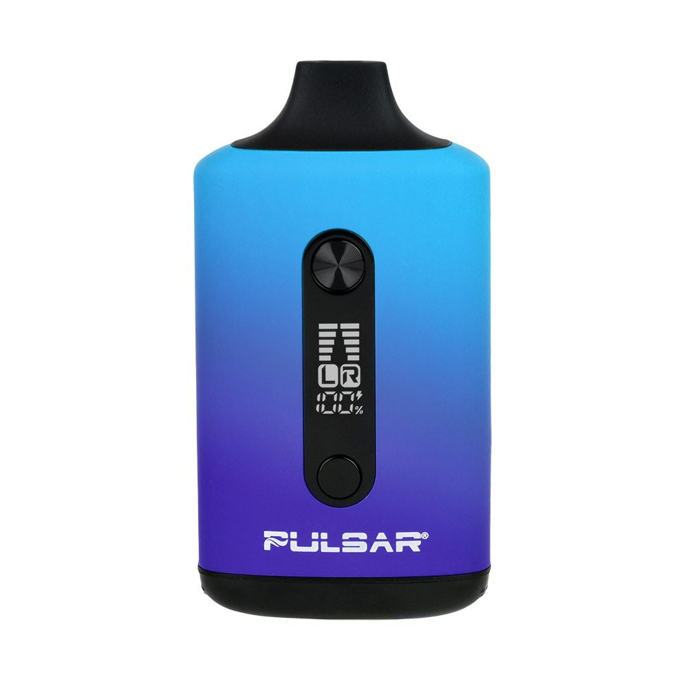 Pulsar 510 DL Tandem Dual Cartridge Vape Bar in Thermal Crystal Ball, showing the color transition and digital display 