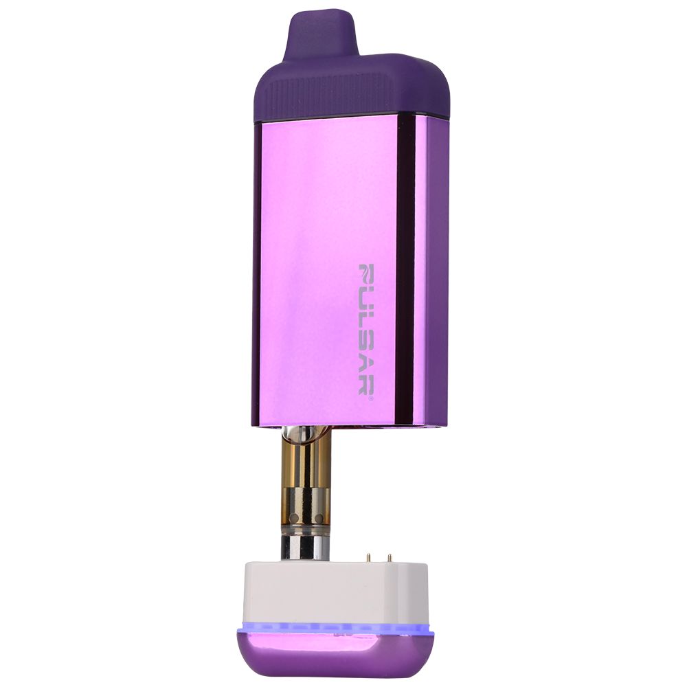 Close-up of the Nebula Pulsar 510 Jetpack 2.0 opened, highlighting the sleek internal design and its ability to accommodate large cartridges up to 2 grams.