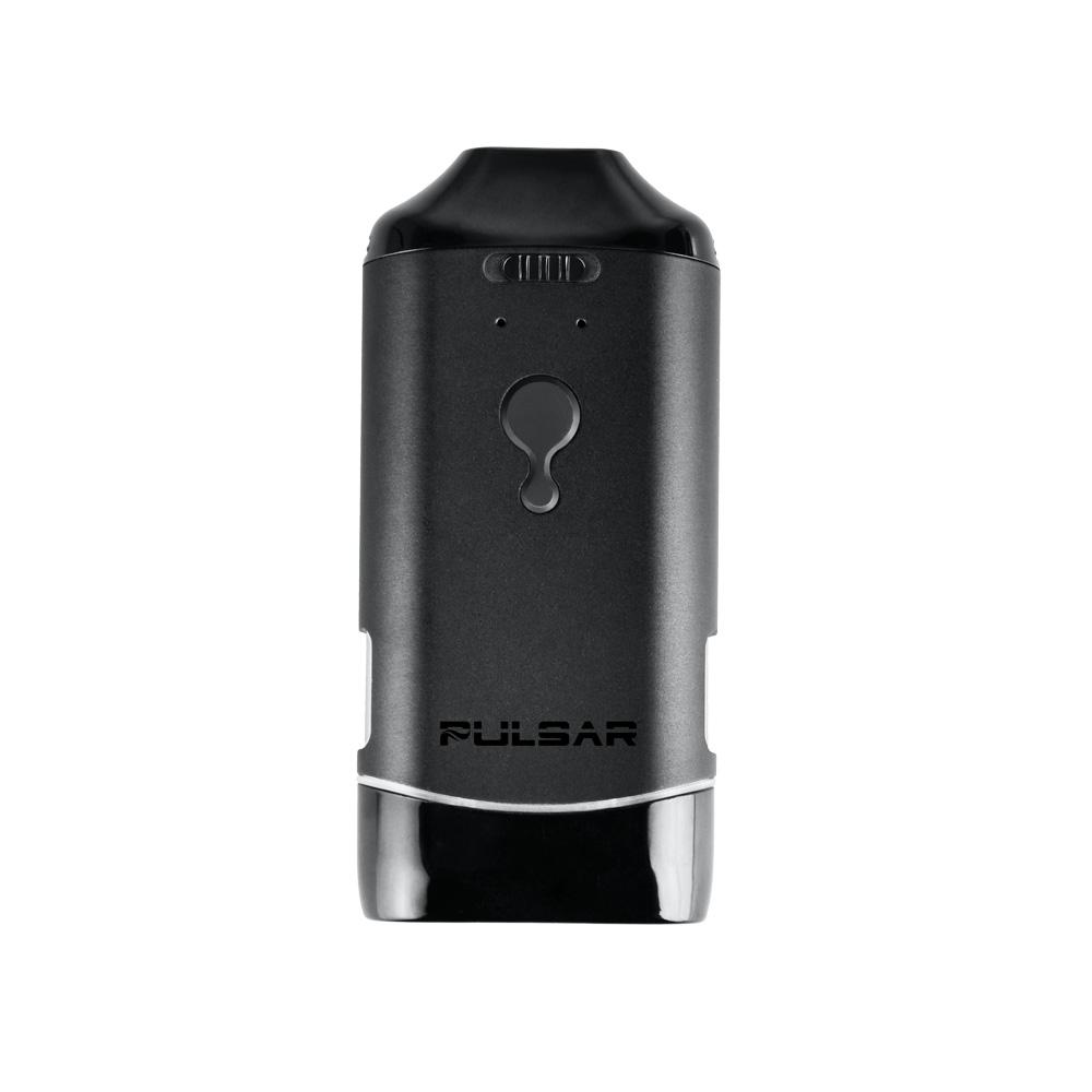 Front-facing view of the fully assembled Pulsar DuploCart in Black, highlighting the sleek, pocket-friendly palm design.