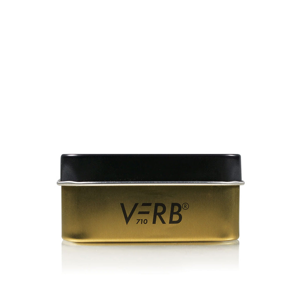 Underside of the Black RYOT VERB 710 FLIP gift tin highlighting the durable metal construction and black finish.