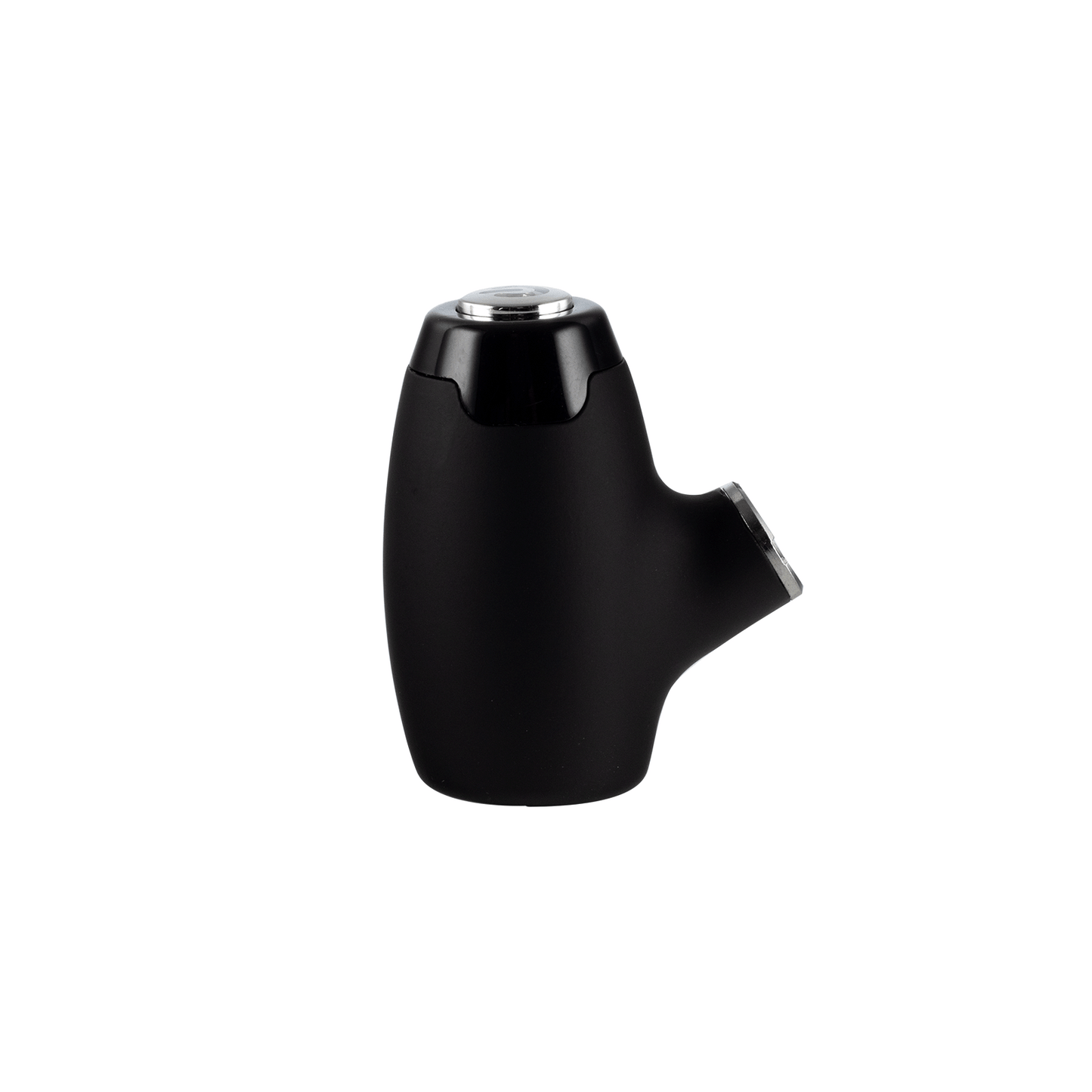 Matte Black 510 thread pipe-shaped vape battery, a discreet and stylish Sherlock-style mod for universal oil and wax cartridges.