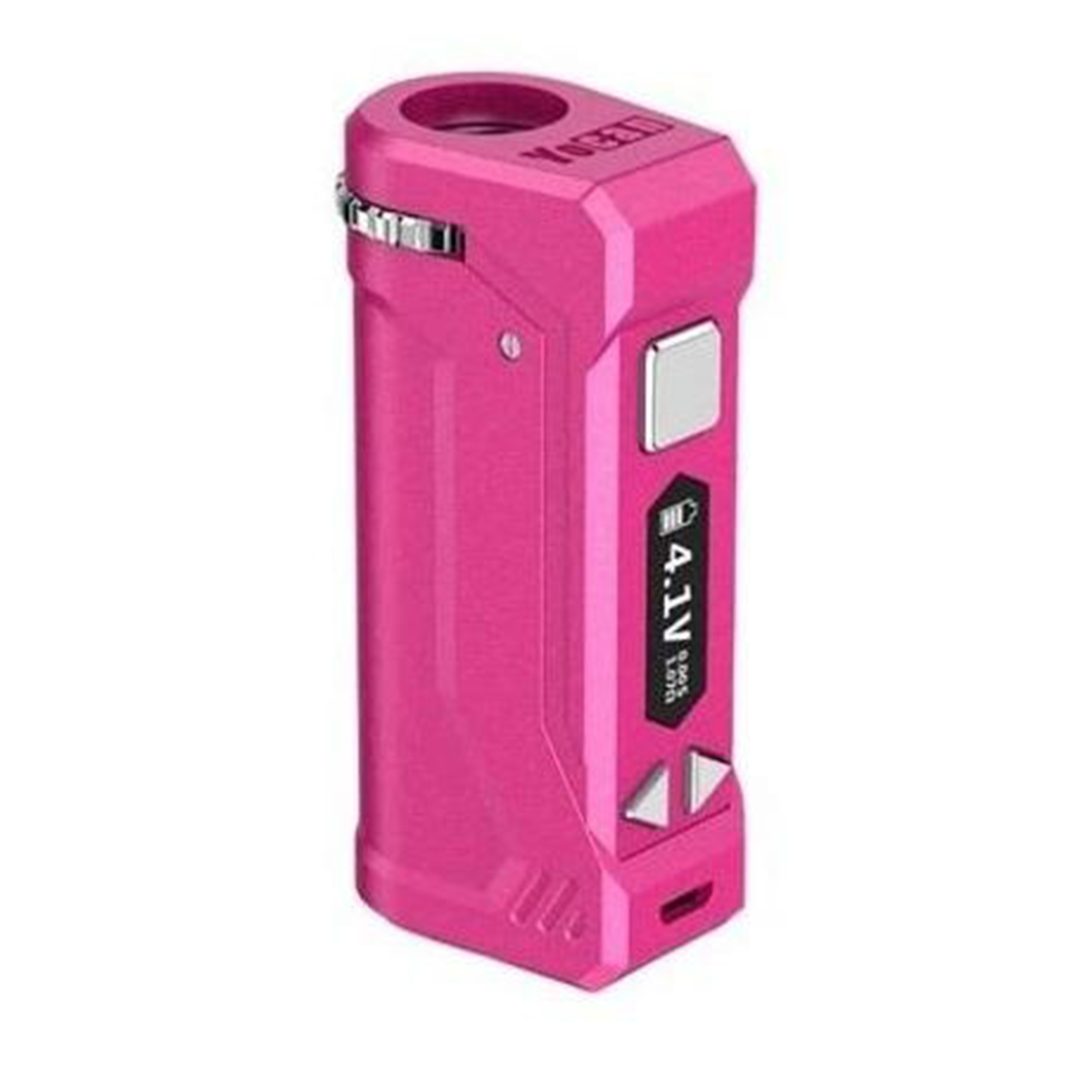 Yocan UNI Pro in Pink displayed digital display 