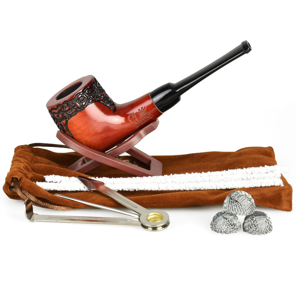 Pulsar Shire Pipes The English | Engraved Billiard Pipe