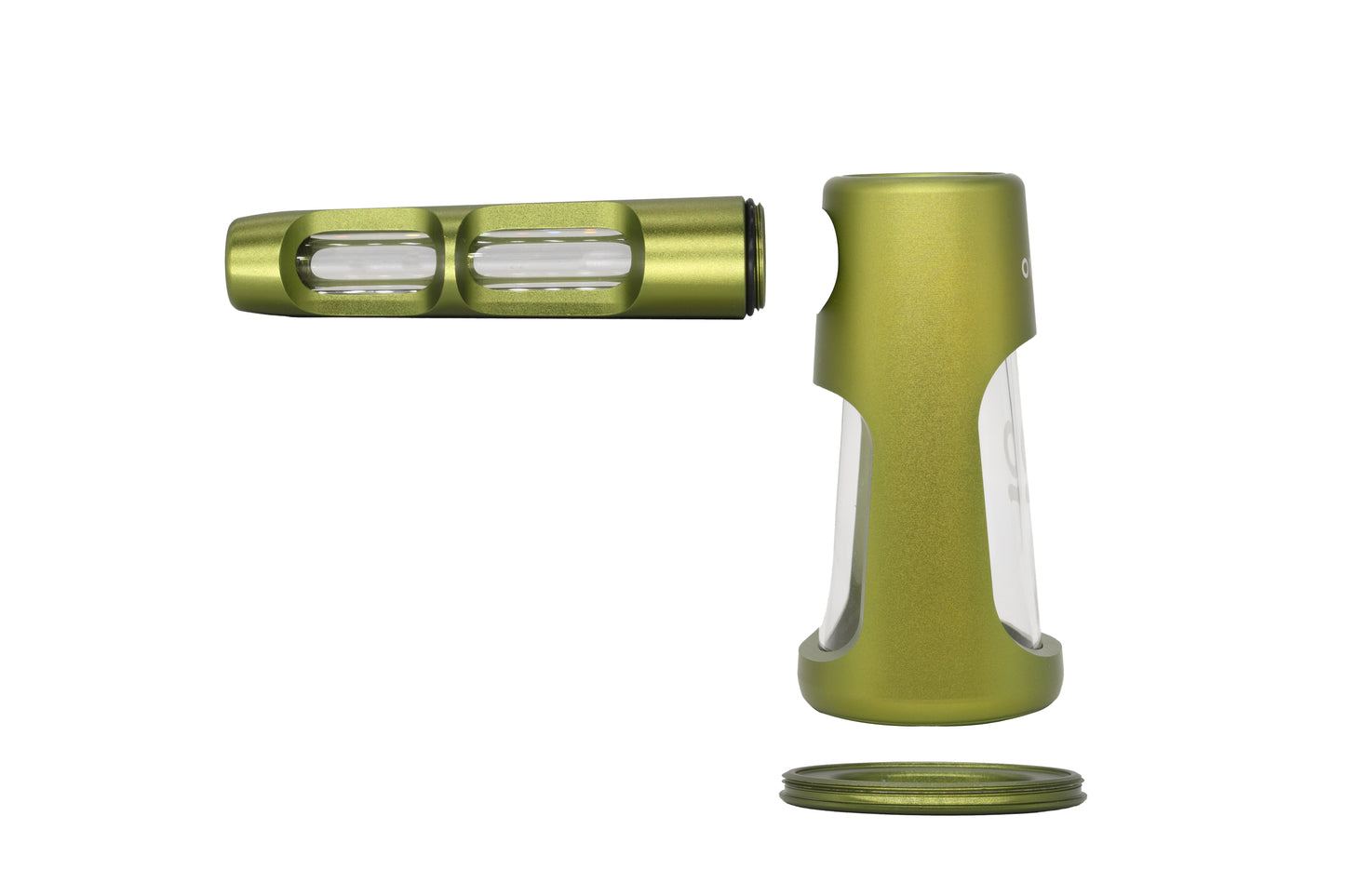 ONGROK Portable Glass Aluminum Bubbler Pipe