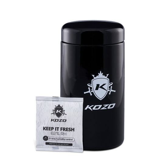 Kozo Grinders ­Glass Jars Two Sizes Available