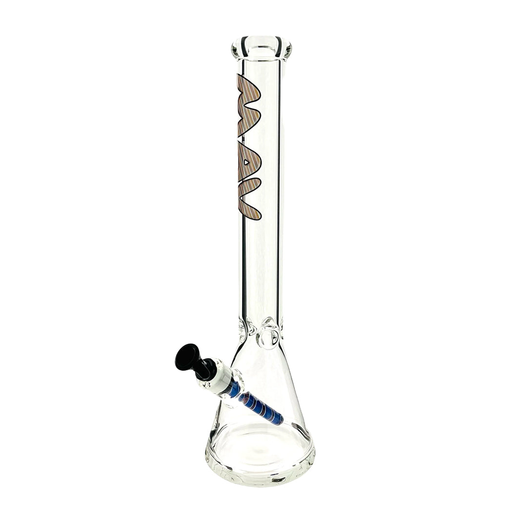 MAV Glass 18" Classic Wigwag Beaker 5 Color Options