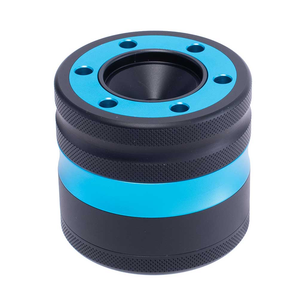 ALUMINIUM GRINDER W/ CONE HOLDER & FUNNEL MULTIPLE COLORS