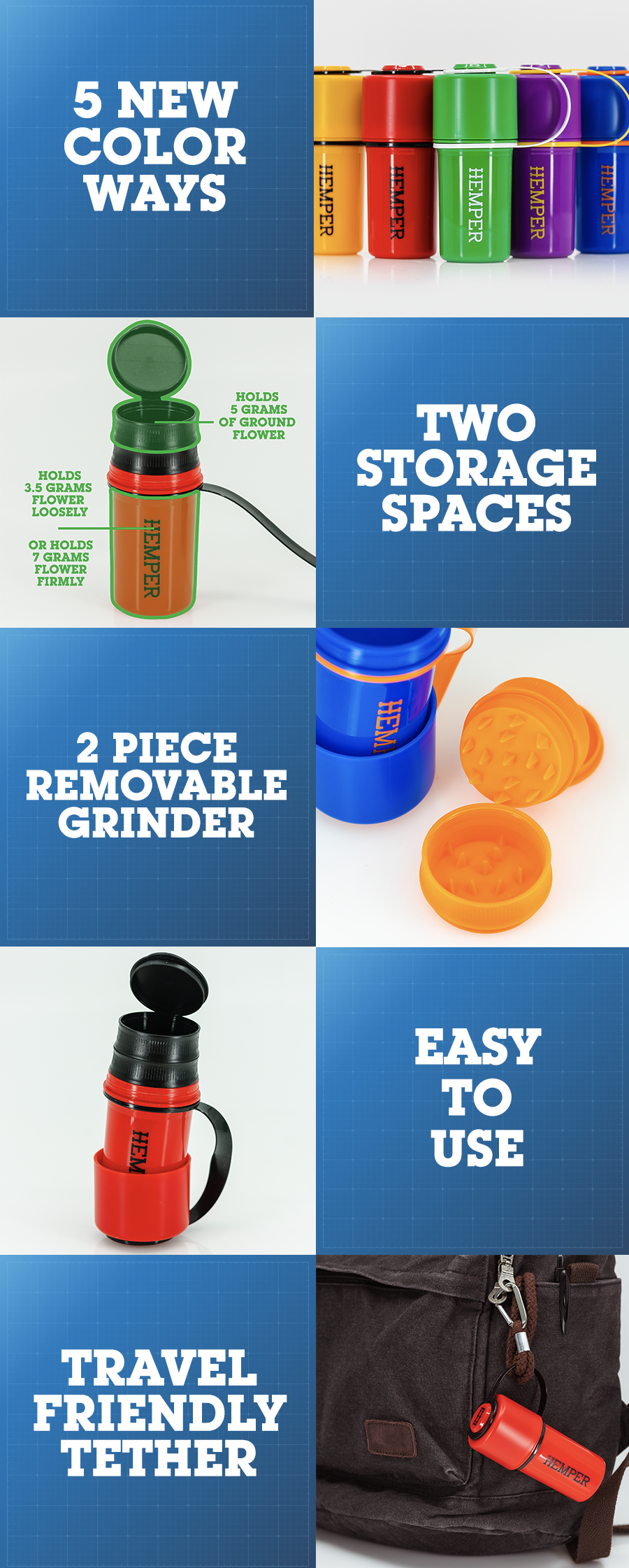 The Keeper™ By Hemper 9 Different Color Options