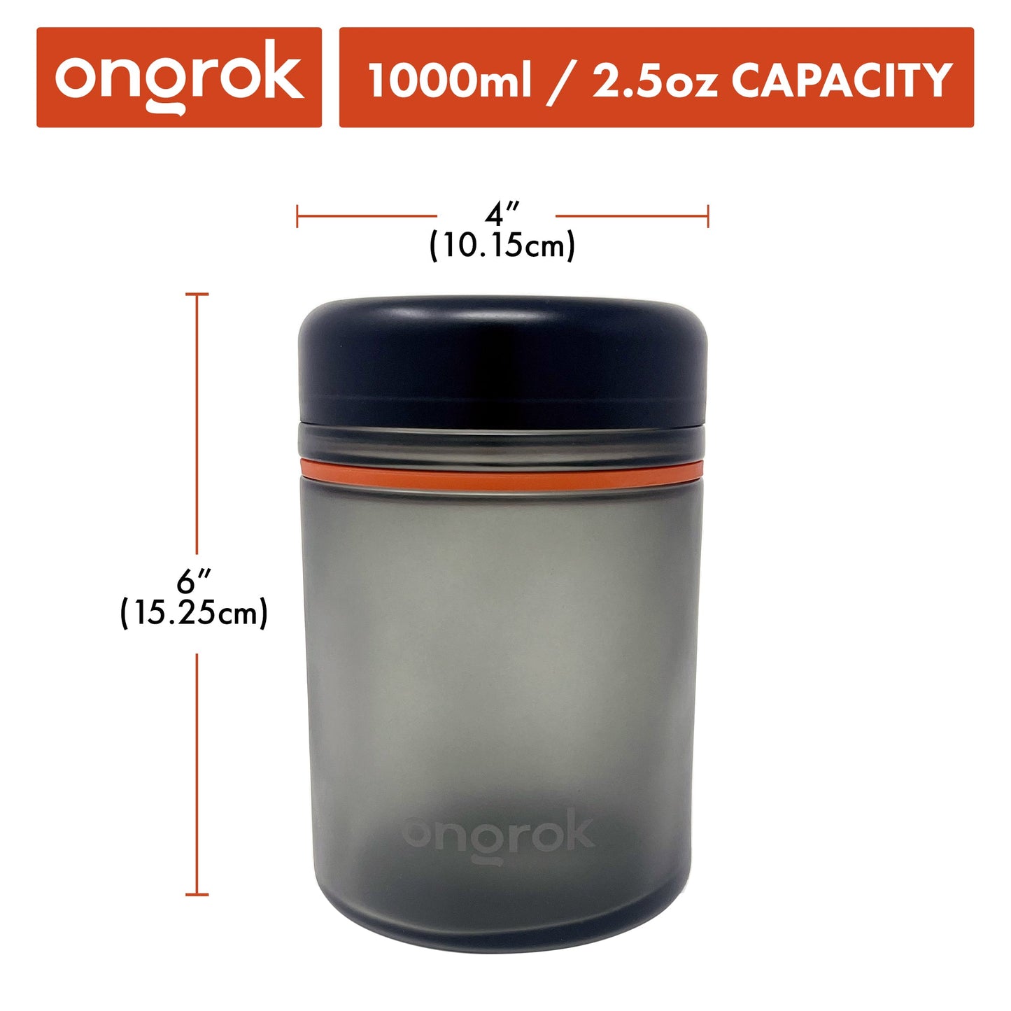 Ongrok 1000ml Child Resistant Storage Jar