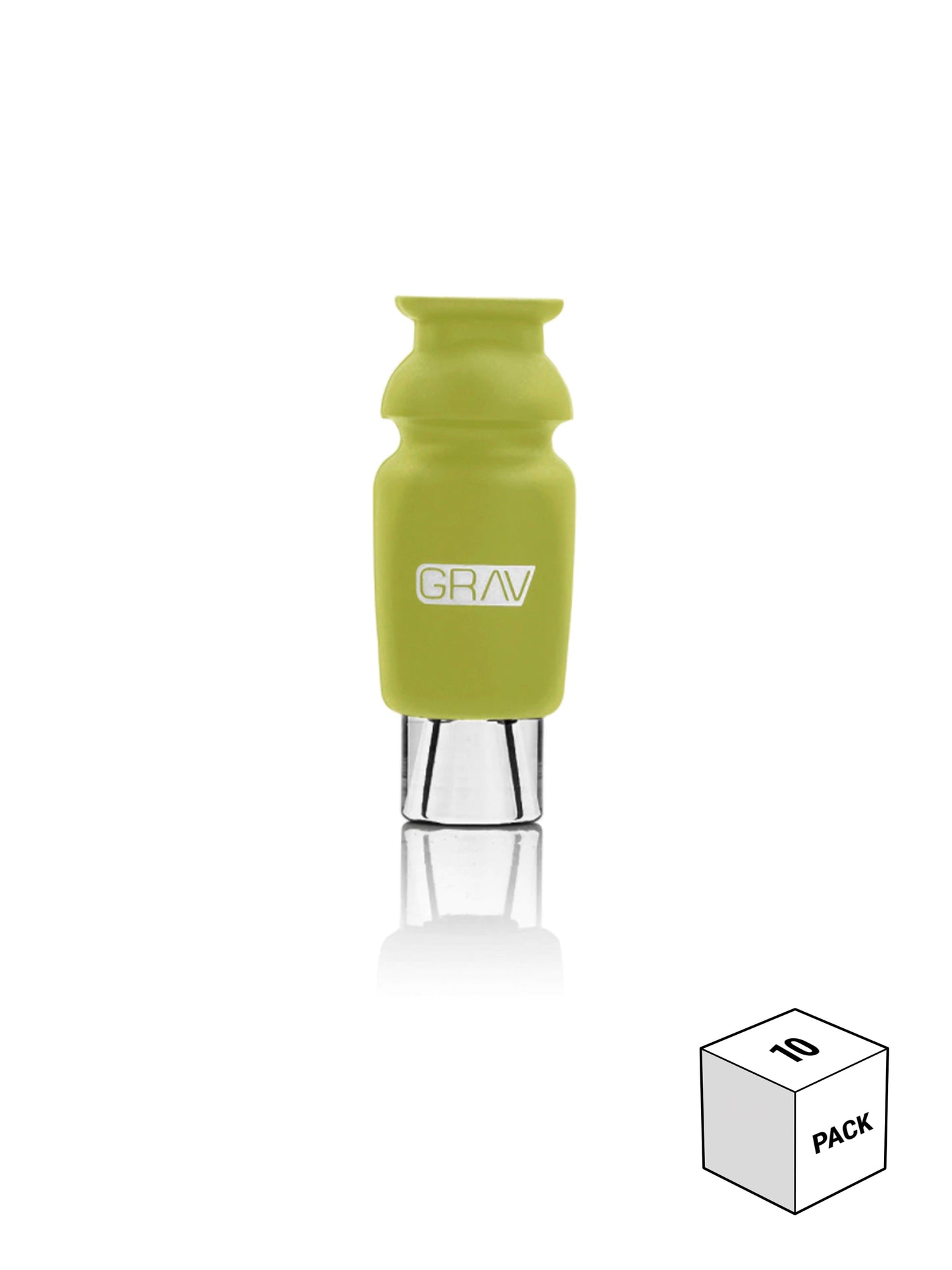 GRAV® Silicone-Capped Glass Crutch 10packs 8 Color Options