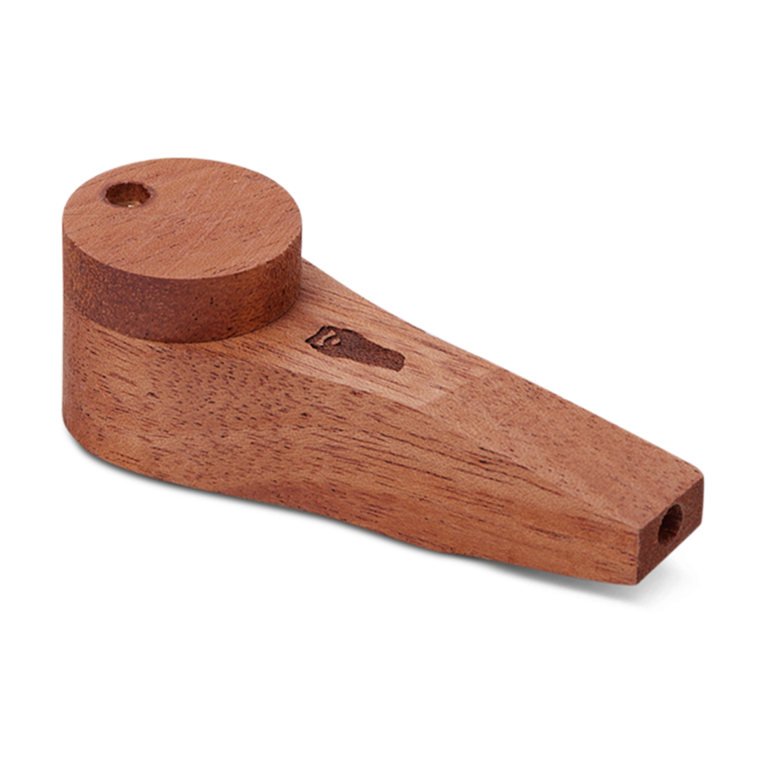 Bearded Circle Wood Pipe with Lid 4 Different Wood Options