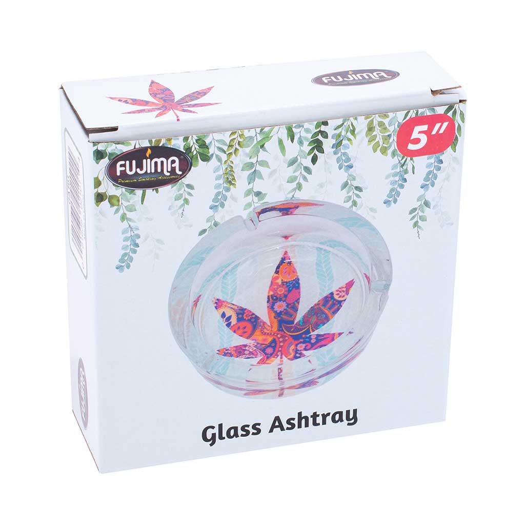 FUJIMA MEDIUM GLASS ASHTRAY MULTIPLE STYLES