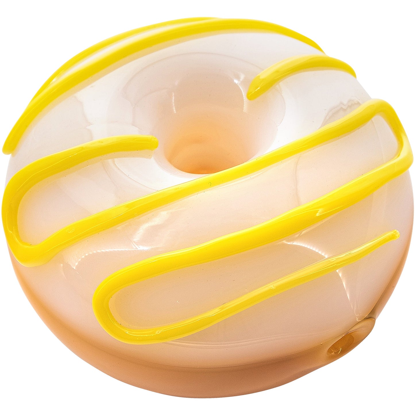 LA Pipes "Frosted Donut" Glass Pipe 6 Color Options