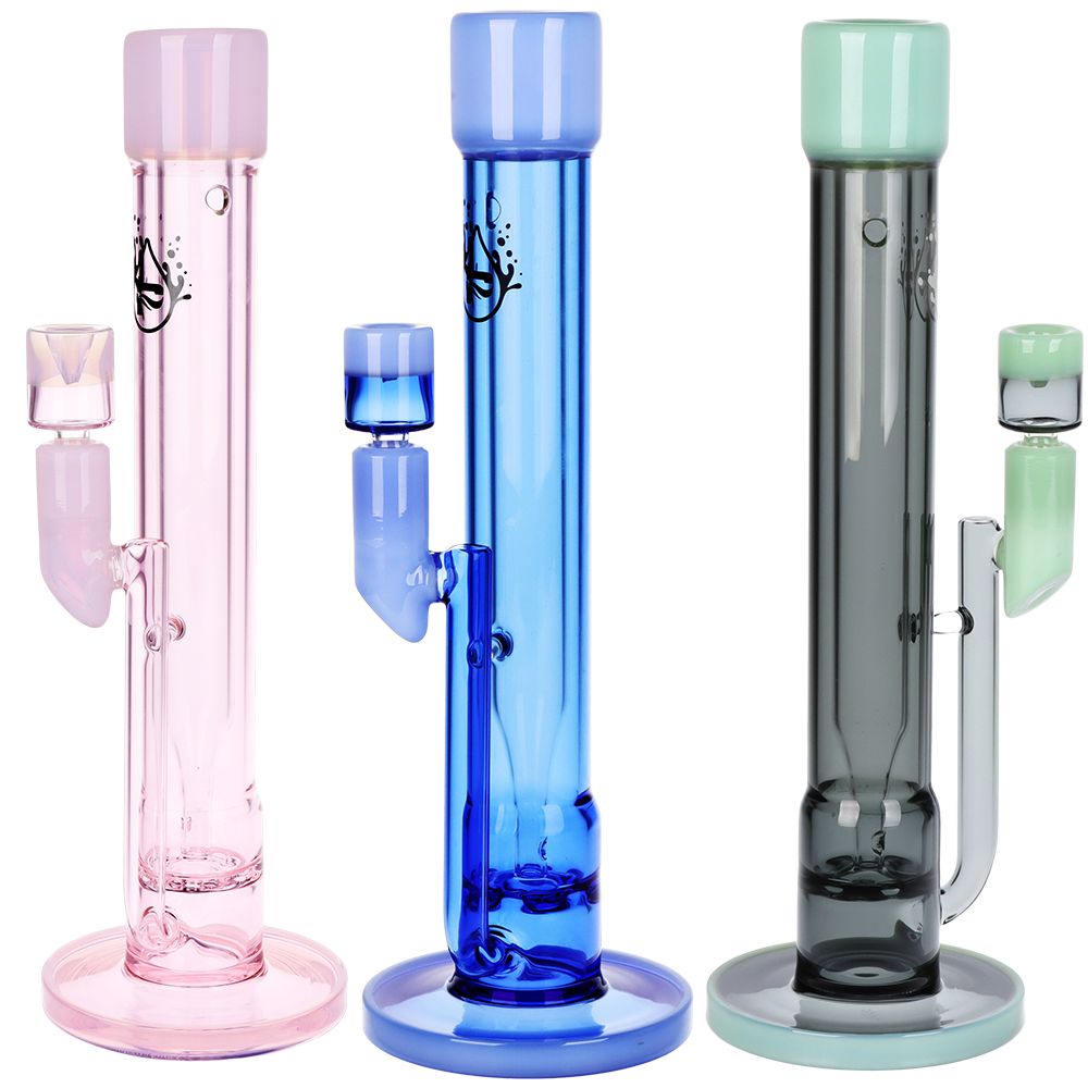 Pulsar Transporter Kicked Straight Tube Glass Water Pipe | 14" | 14mm F
