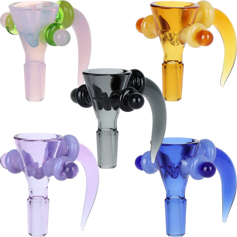 Hilt & Dagger Horn Handle Built-in Screen Herb Slide - 14mm 5ct