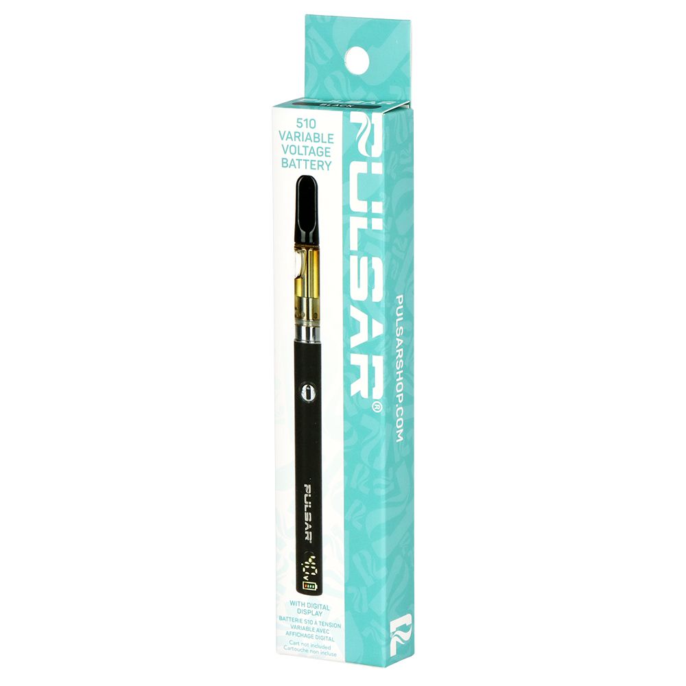 Pulsar Digital Display Slim Variable Voltage 510 Vape Battery | 400mAh | 12pc Display