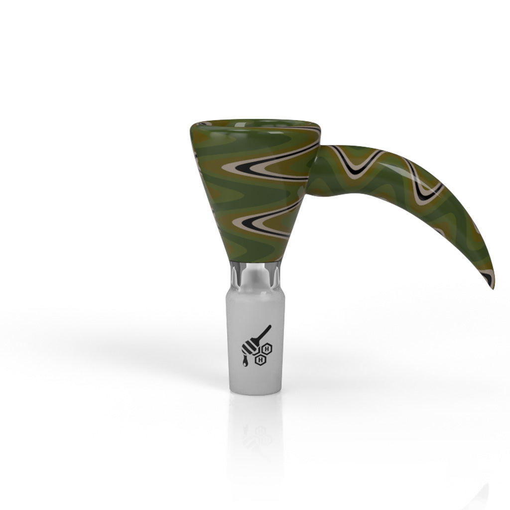MARTINI FIRE WIG WAG WITH HORN PULL BONG BOWL 5 Color Options