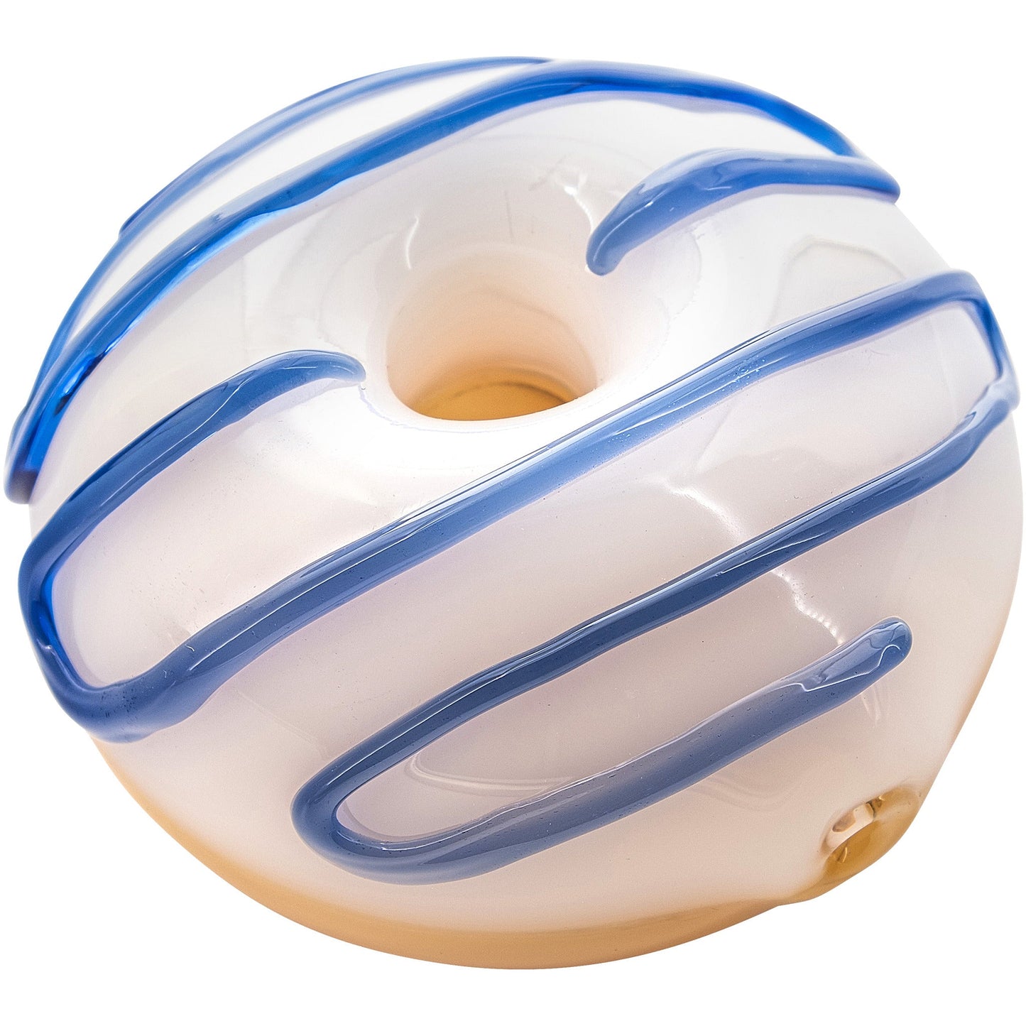 LA Pipes "Frosted Donut" Glass Pipe 6 Color Options
