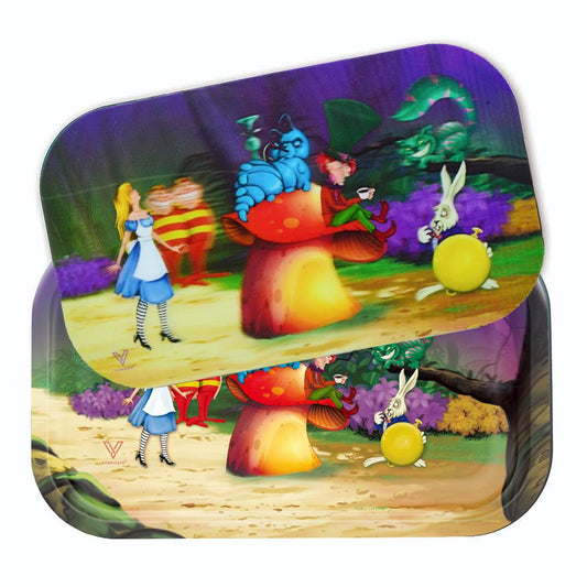 Alice Mushroom Rollin Tray With Magnetic Lid 2 Size Options