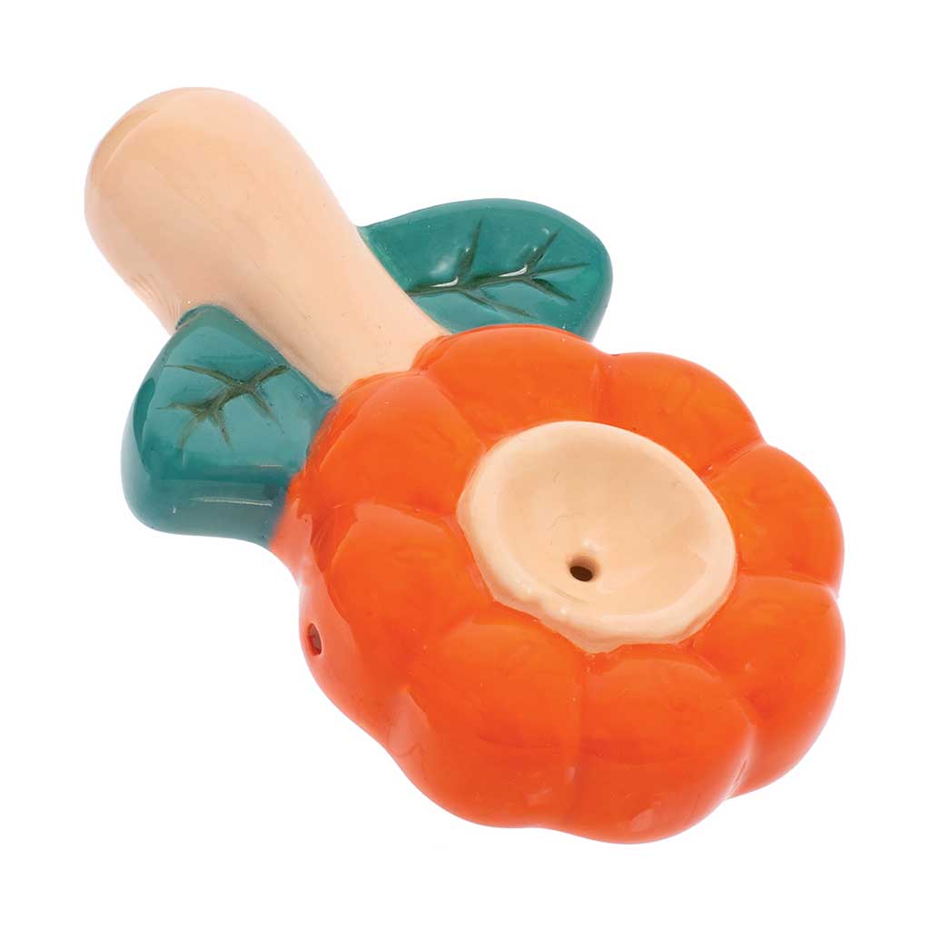 FLOWER CERAMIC PIPE - WACKY BOWLZ TWO DIFFERENT COLORS