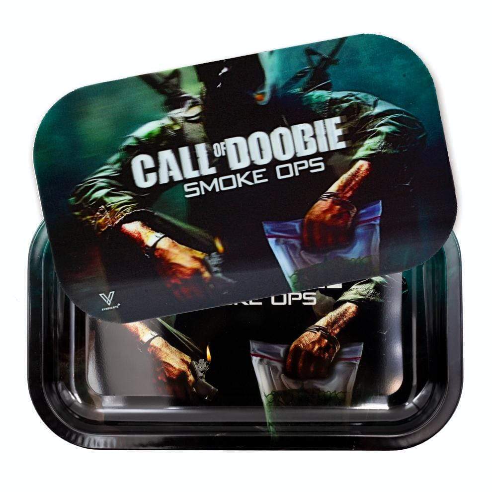 Call of Doobie Rollin Tray With Magnetic Lid 2 Size Options