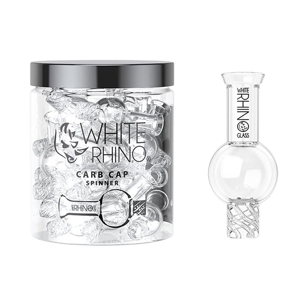 White Rhino Glass Spinner Carb Cap - 27mm 15pcs