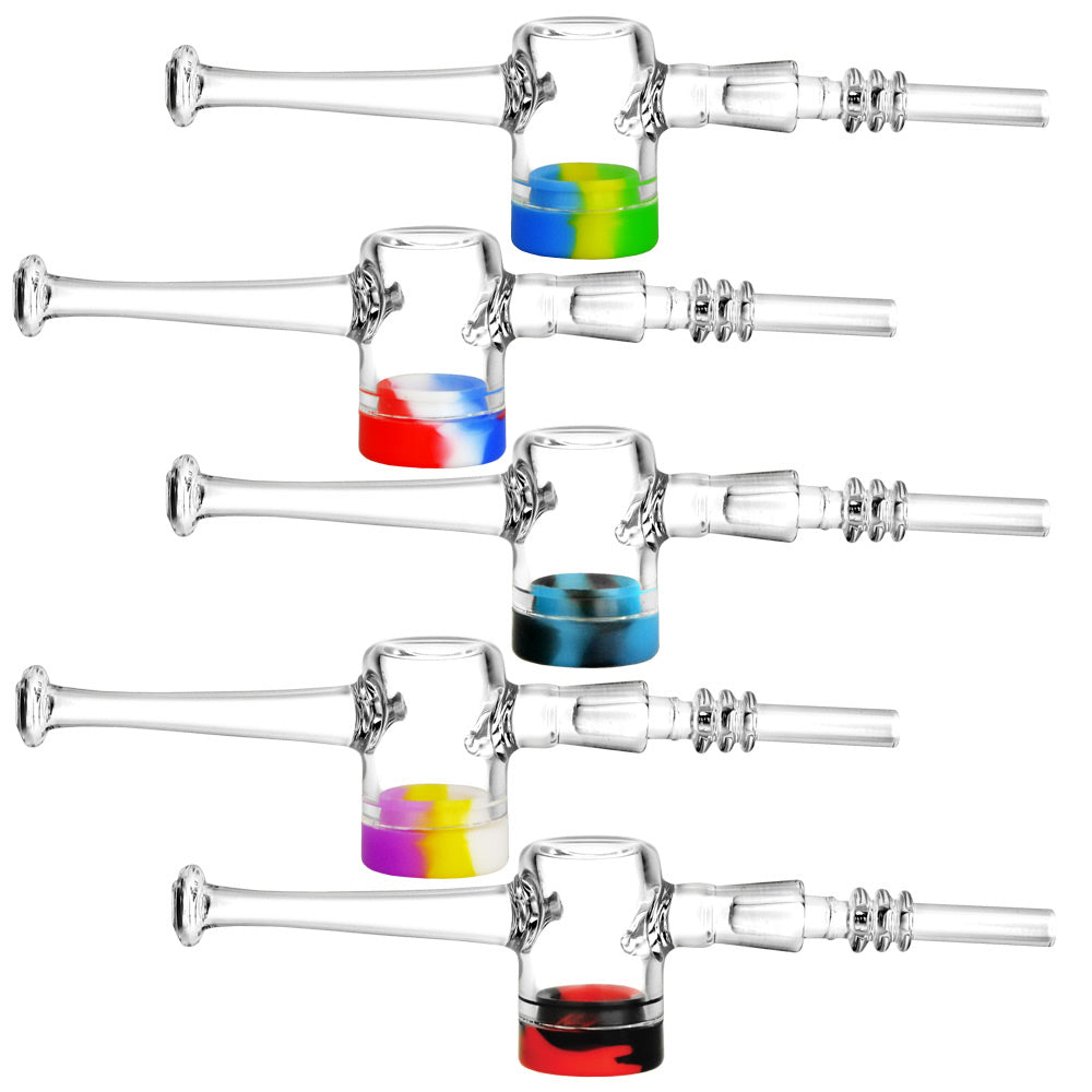 Reclaimer Dab Straw - 7.5" / Colors Vary Quartz or Titanium Tips