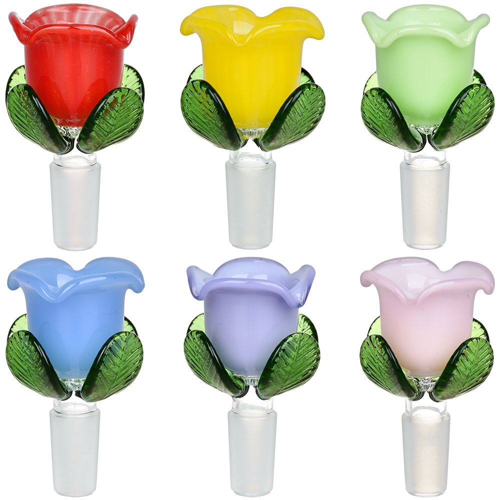 Colorful Roses Herb Slide - 14mm M / 6ct