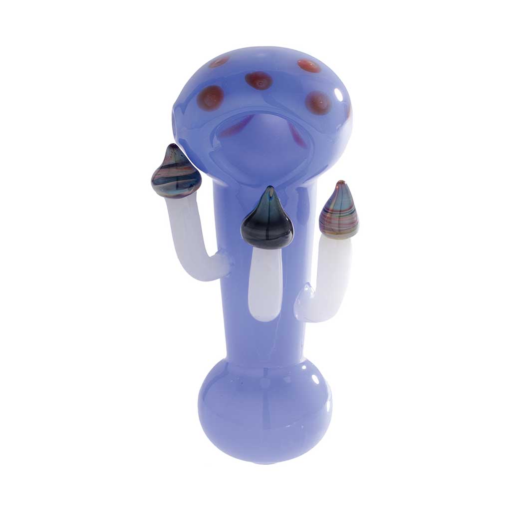 TOADSTOOL MUSHROOM GLASS HAND PIPE MULTIPLE COLORS