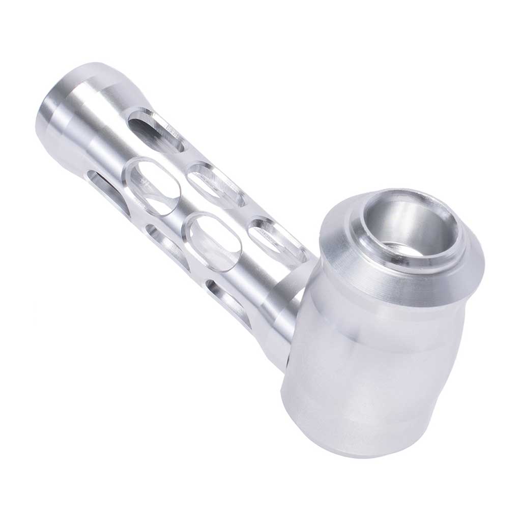 ALUMINUM GLASS PERFORATED HAND PIPE MULTIPLE COLORS