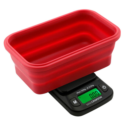 Truweigh Mini Crimson Collapsible Bowl Scale - 4 Color & 3 Weight Options