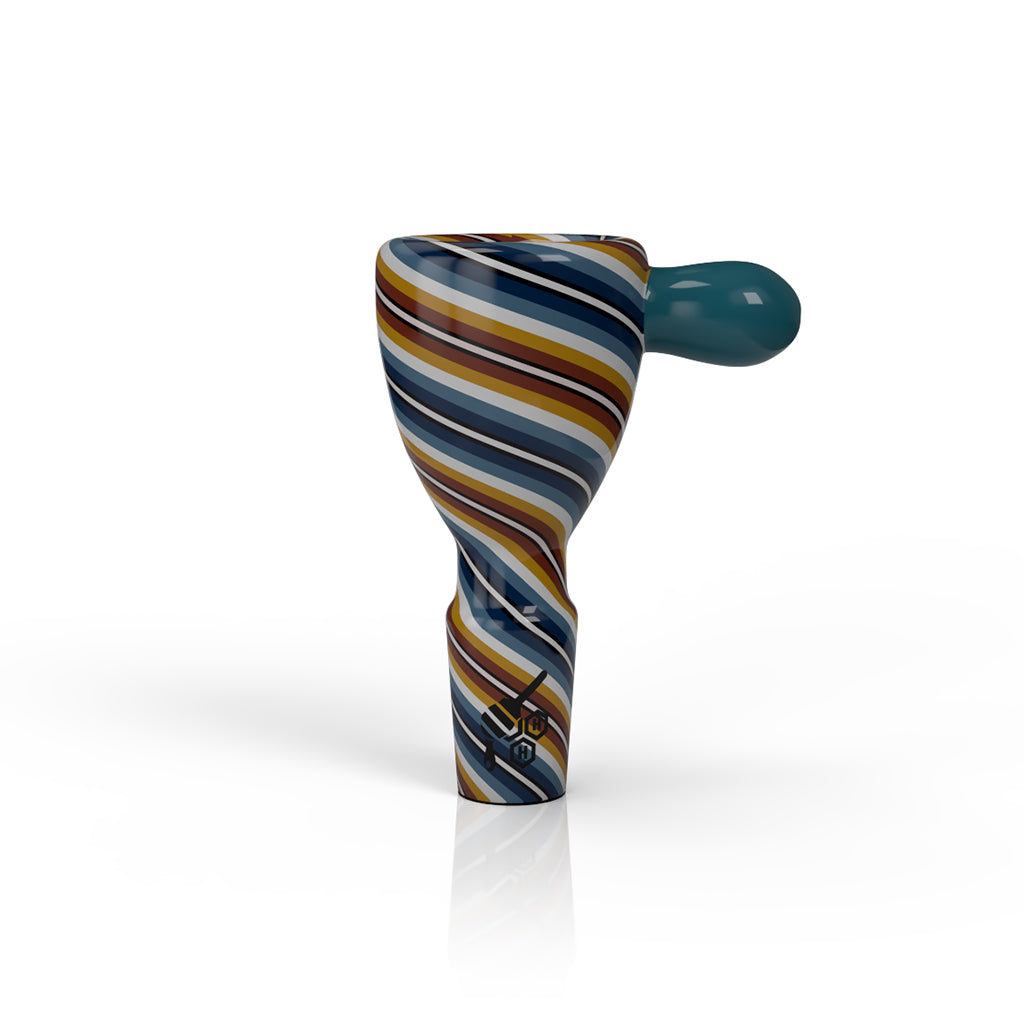 WIG WAG STRIPPED BONG BOWL PIECES 5 Different Color Options