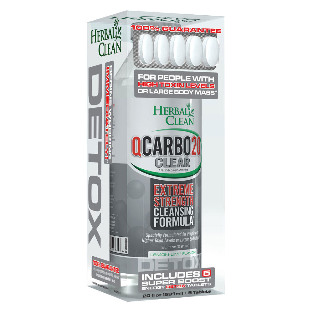 Herbal Clean QCarbo20 Clear | 20oz 3 Flavors