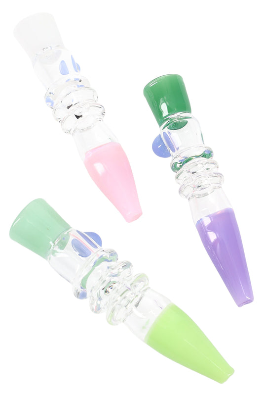 Slime-Colored Glass Chillum “Slime Sipper” – 4″