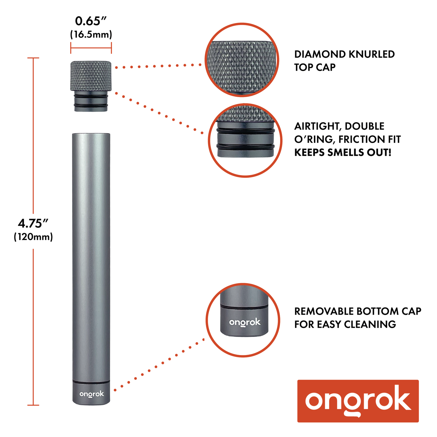 Ongrok Premium Storage Tube | 5 Color Options