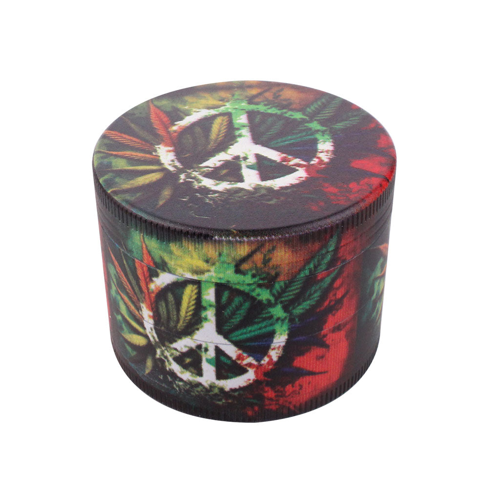Splash Artwork Herbal Leaf 4-Piece Grinder - 6 Different Styles