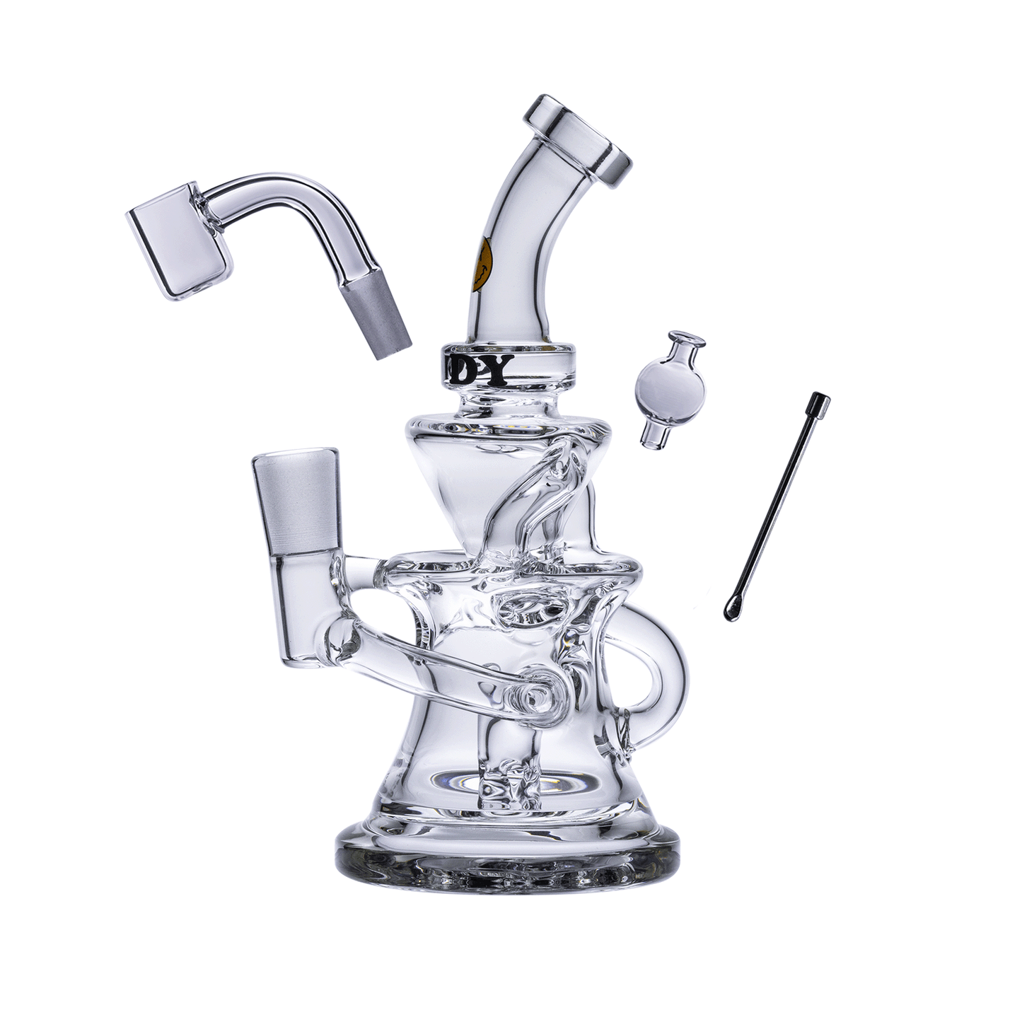 Goody Glass - Miss Swiss Mini Dab Rig 4-Piece Kit 4 Color Options
