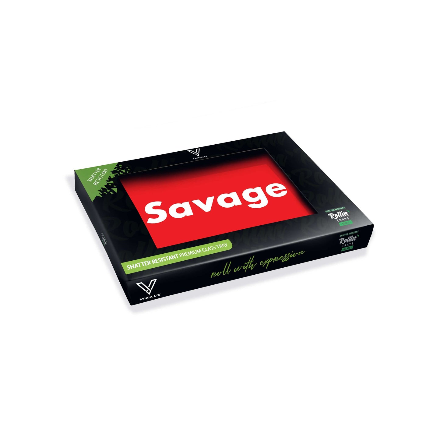 Savage Glass Rollin' Tray 2 Size Options