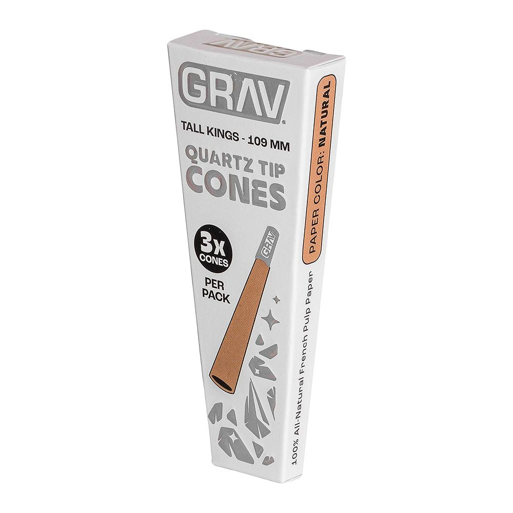 GRAV Quartz Tip Pre-Rolled Cones | Natural | 16pk Display