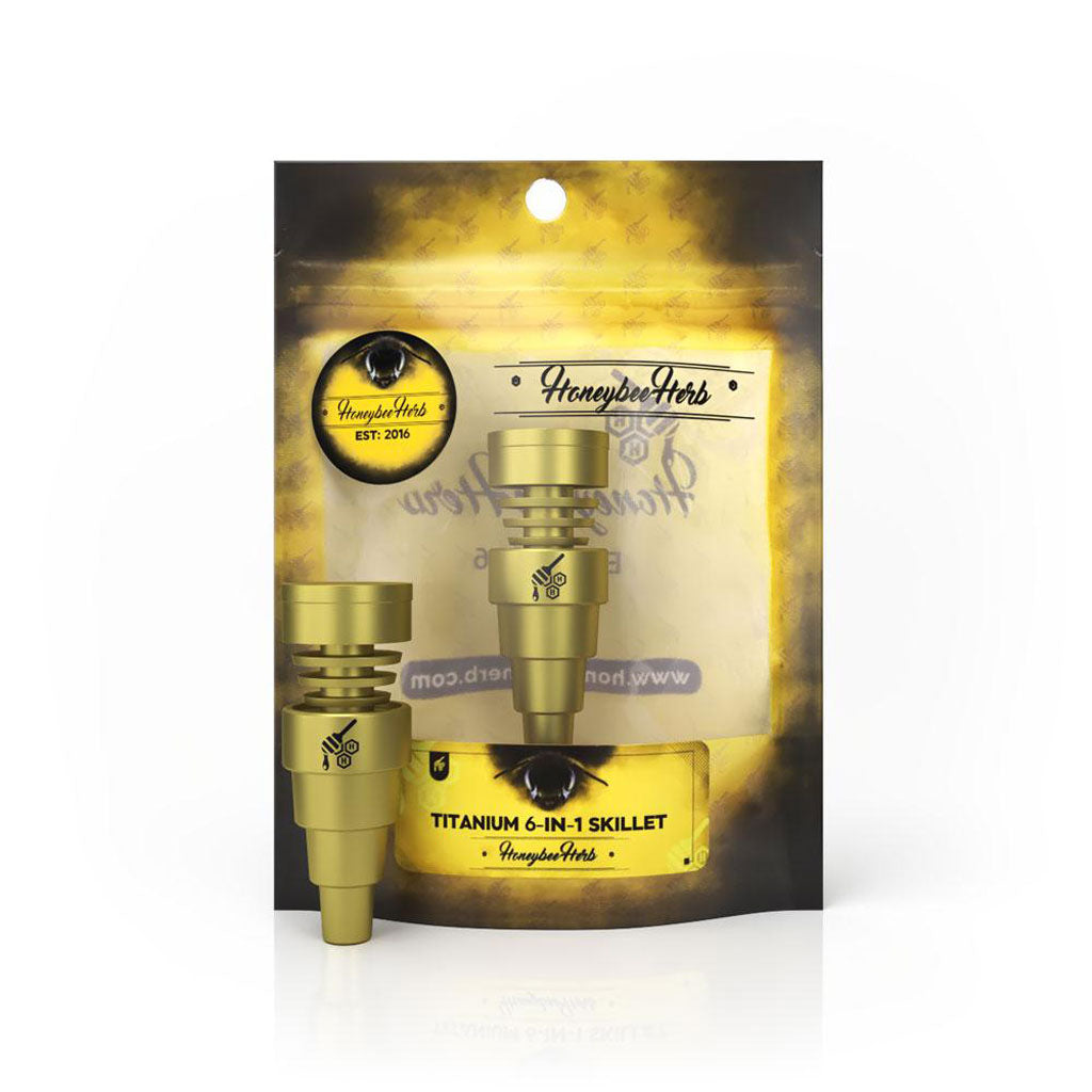 TITANIUM 6 IN 1 SKILLET DAB NAIL 2 Color Options