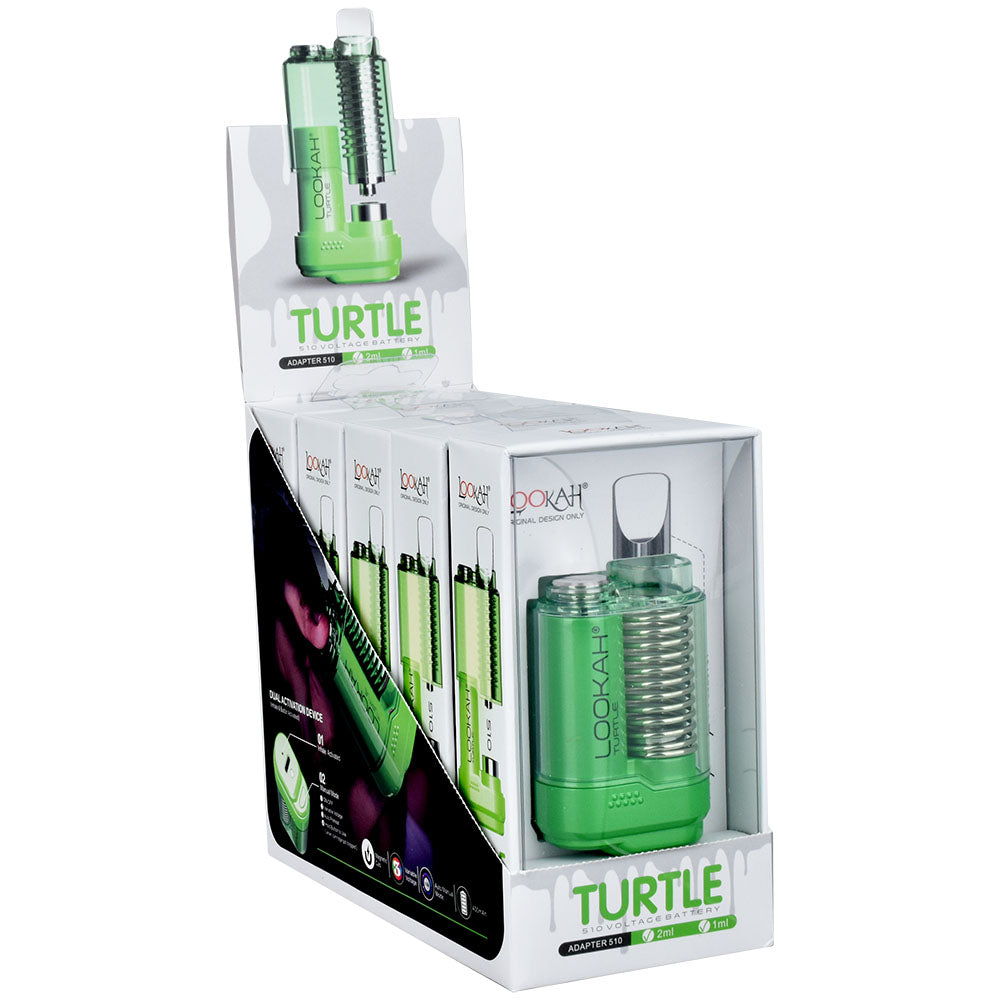 Lookah Turtle Variable Voltage 510 Battery | 500mAh | 5pc Display 5 Color Options