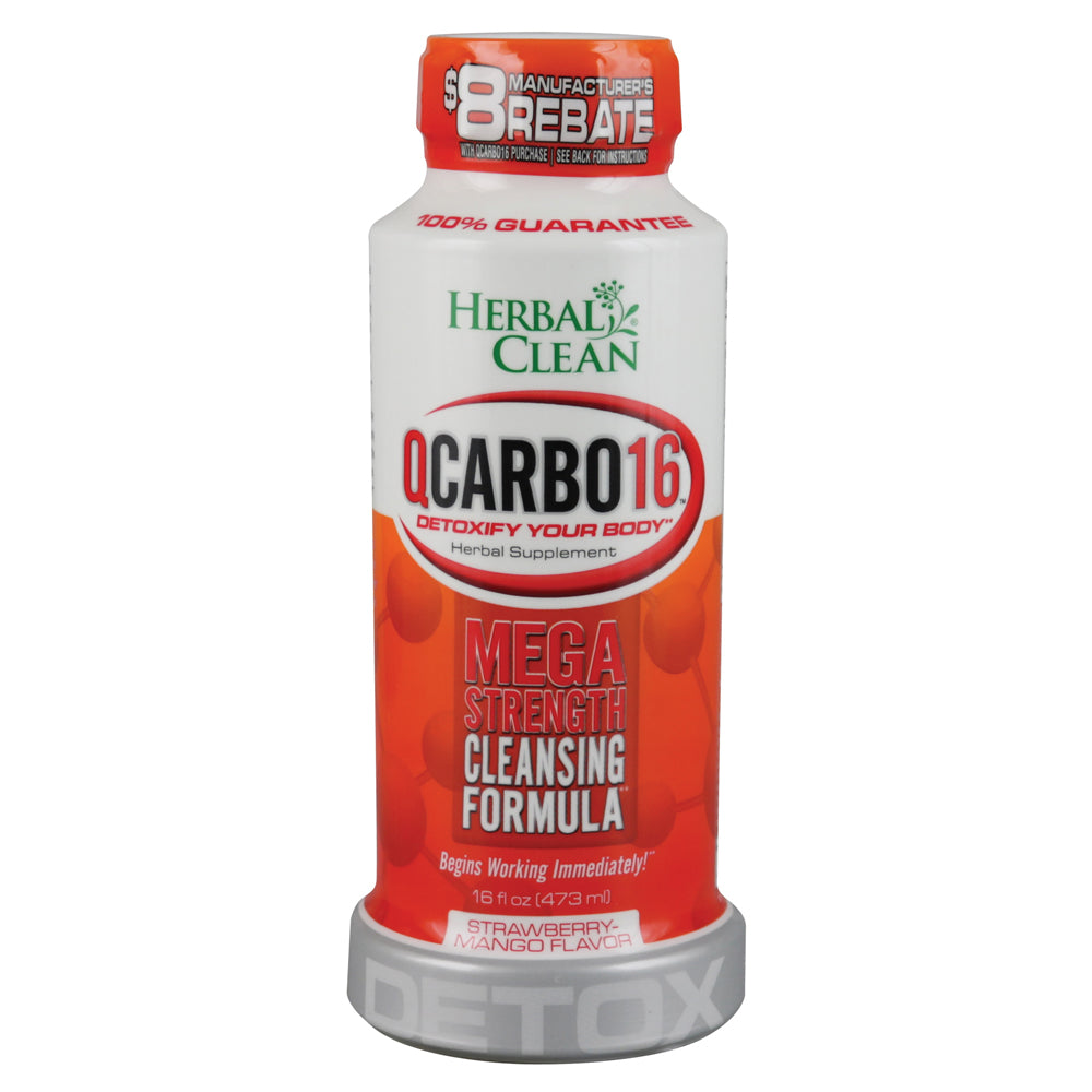 Herbal Clean QCarbo16 Liquid | 16oz 4 Flavors