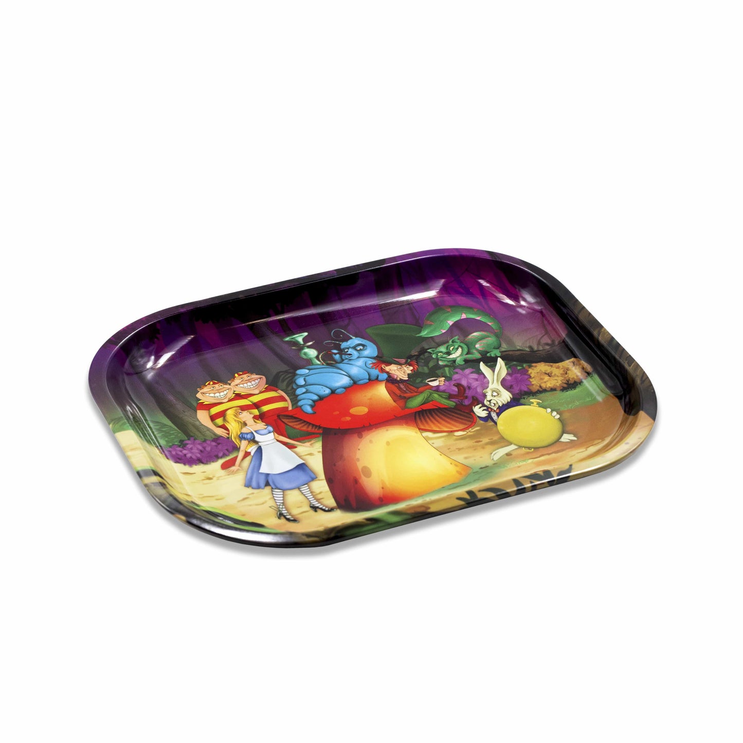 Alice Mushroom Metal Rollin' Tray 2 Size Options