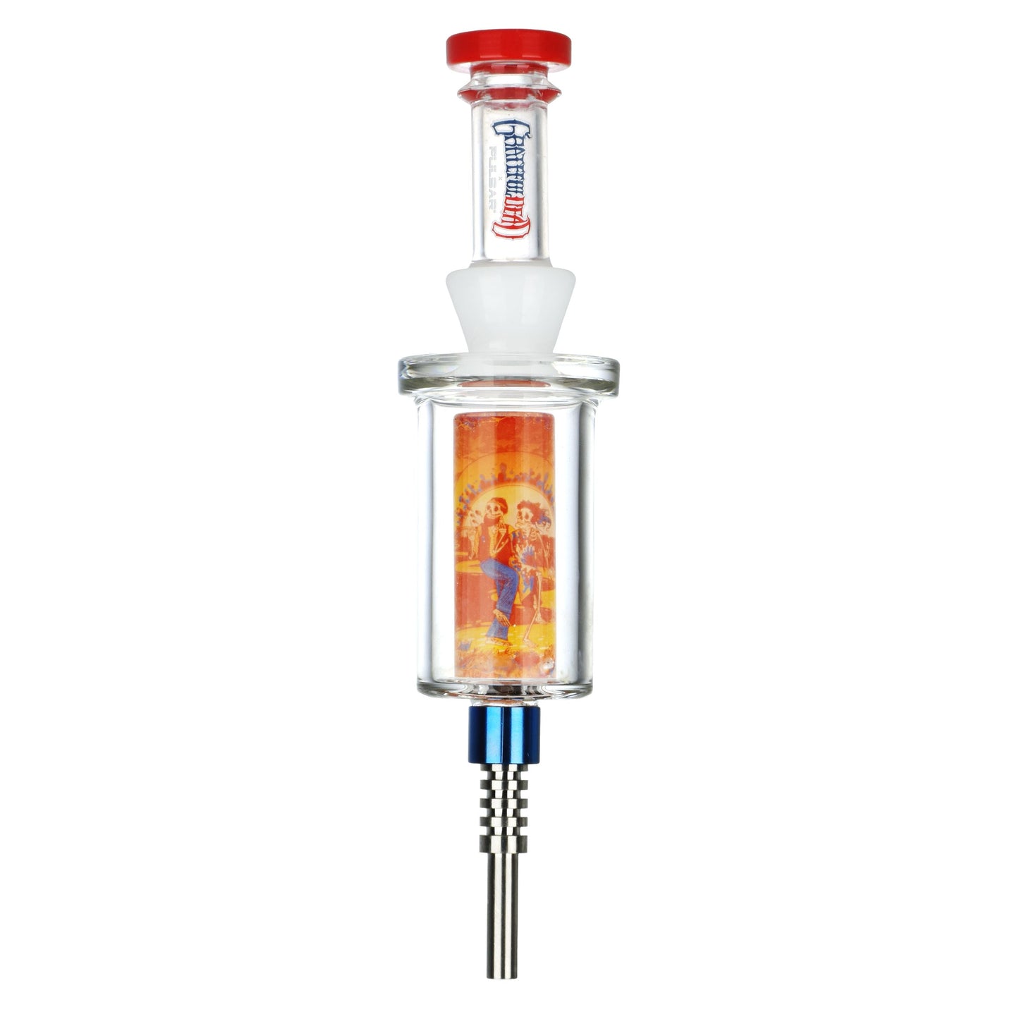 Grateful Dead x Pulsar Inside Print Vapor Vessel & SYF Dab Dish - 9.25" / Sunset Dance